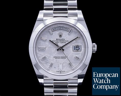 rolex platinum meteorite|what is rolex meteorite dial.